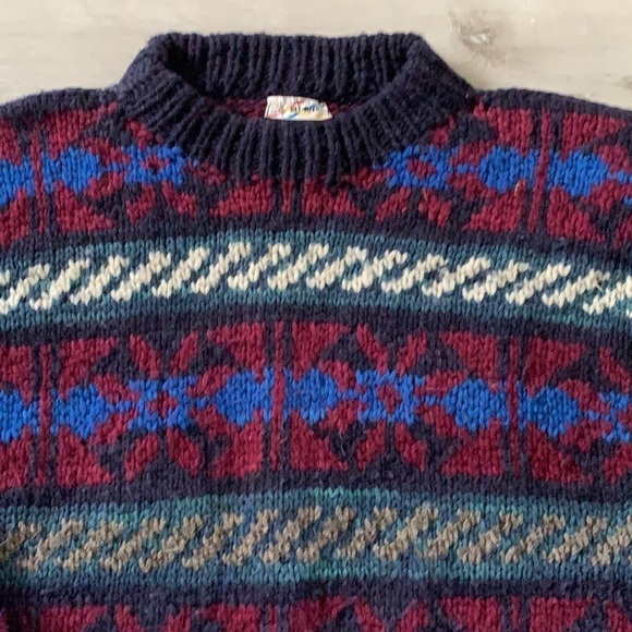 Rey Wear 100% Wool Heavy Sweater ski‎ vintage - Picture 2 of 9